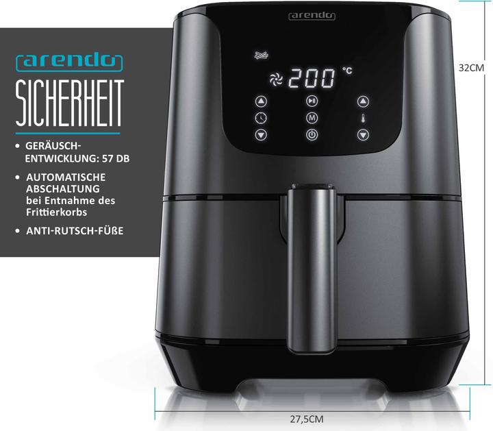 Actual product image Arendo FUNFRY Hot Air Fryer