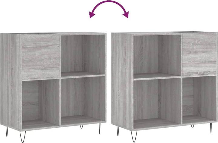 Produktbild VidaXL Plattenschrank Grau Sonoma 84,5x38x89 cm Holzwerkstoff
