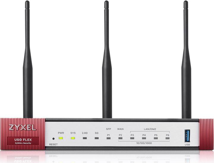 Image du produit Zyxel USG FLEX Firewall 4x LAN 1x WAN 1x SFP Pare-feu/VPN en continu max. 900/270 Mbps managed AP