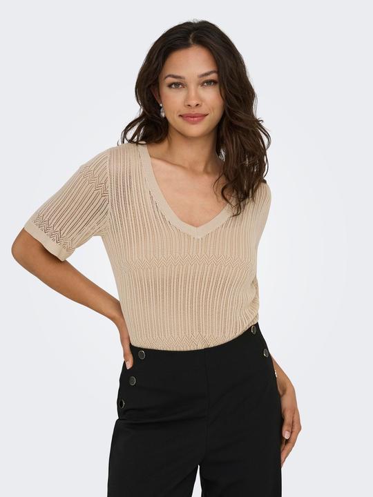 Produktbild JdY Knit Fit V-Ausschnitt Pullover Strickpullover (L)