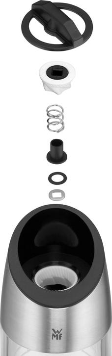 Produktbild WMF Elektrische Mühle 20cm Salz und Pfeffermühle Keramikmahlwerk Glas (Chili, Pfeffer, Salz)