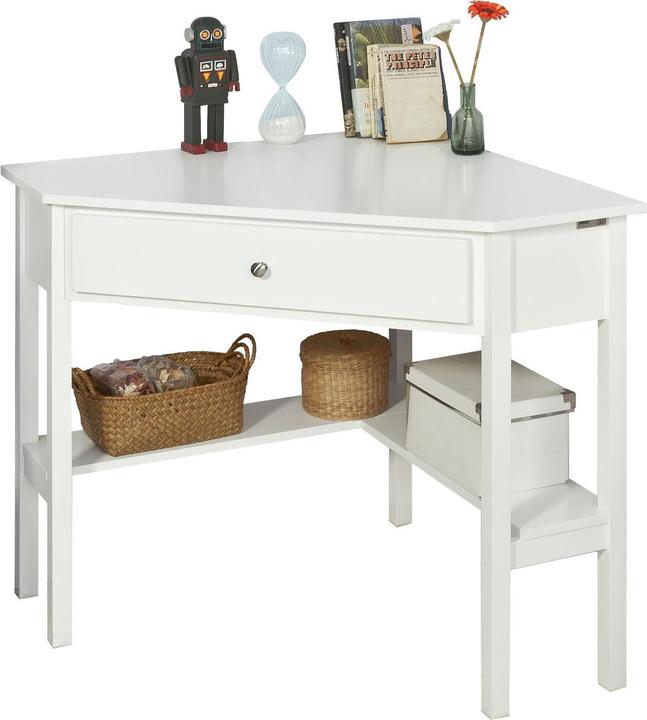 SoBuy Eckschreibtisch (76 x 76 x 76 cm)