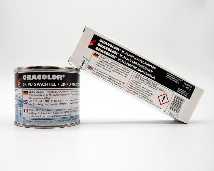 Actual product image Oracover oracolor 2k-pu filler 300 g (200 g base / 100 g hardener) (300 g)