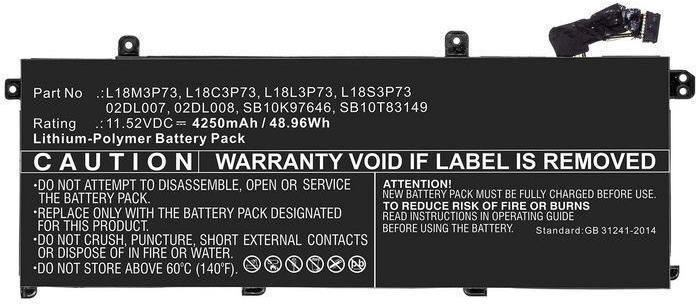 Actual product image CoreParts 5B10W51826-CP (4250 mAh)
