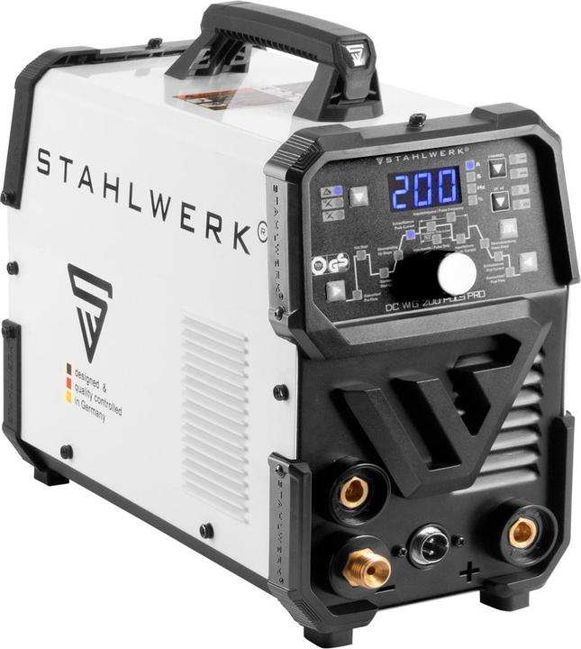 Produktbild Stahlwerk Kombi-Schweissgerät DC WIG 200 Puls Pro Vollausstattung 2 in 1