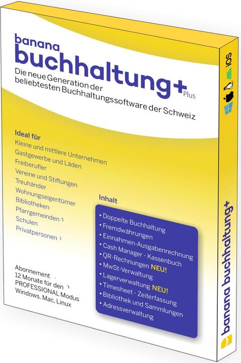 Produktbild Buchhaltung Plus Professional Box (1 User, 12 Monate)