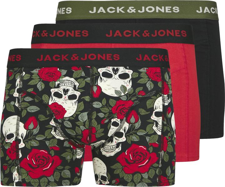 Jack & Jones Jachenry Skulls Trunks 3 Pack Styd (XL)