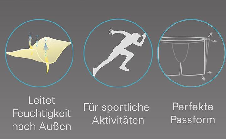 Image du produit Normani Boxer 6 pièces en microfibre de nylon pour hommes (S/M, paquet de 6)
