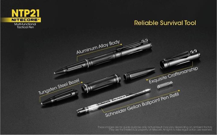 Actual product image Nitecore Tactical Pen NTP21 (Black, 1 x)