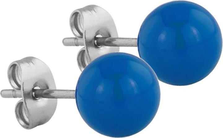 Star Piercing Ohrstecker blau Kugel (Chirurgenstahl 316L, ohne Messing)