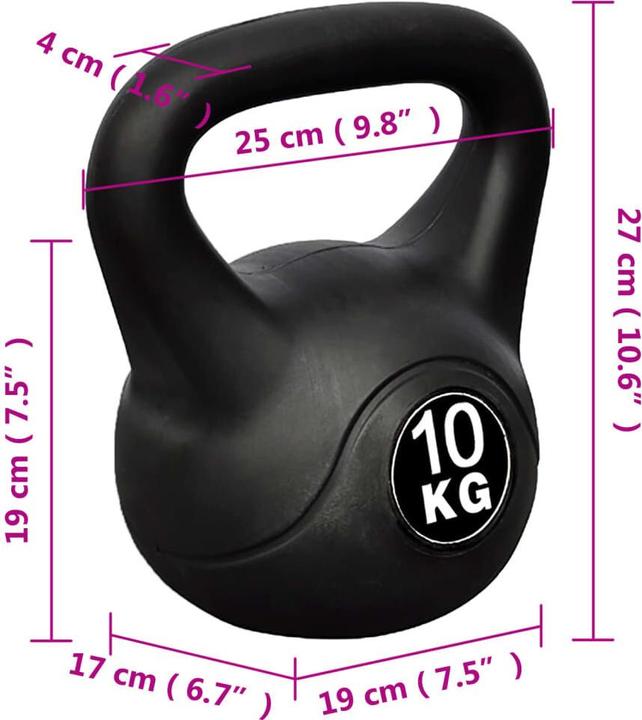Produktbild VidaXL Kettlebell (1 x 10 kg)