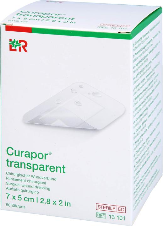 Curapor Wundverband 7x5cm transparent (50 x)