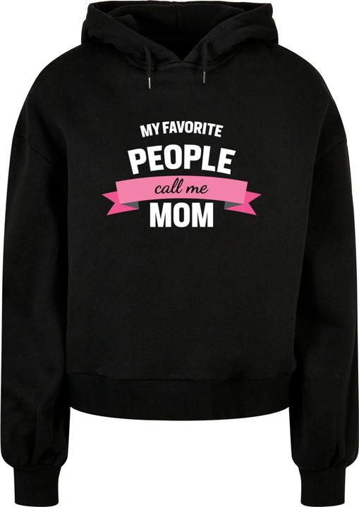 Immagine prodotto Merchcode Donna Mothers Day - Felpa con cappuccio oversize biologica My Favourite People Call Me Mom - 113587 (S)