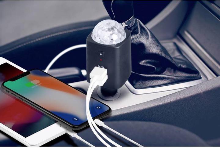 Actual product image Technaxx Cigarette Lighter Disco Mobile Car Charger TX 159