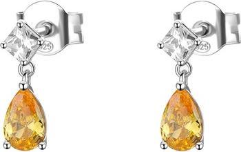 Brosway - Energy Yellow Fancy Cubic Zirconia Silver Dangle Earrings FEY100