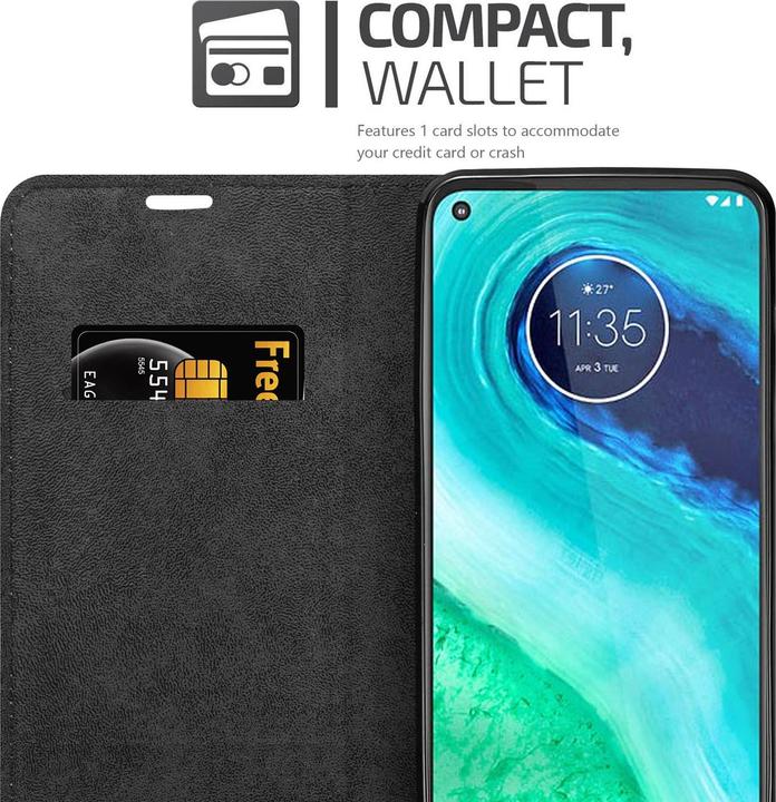Immagine prodotto Cadorabo Copertina magnetica invisibile del libro (Motorola Moto G8)
