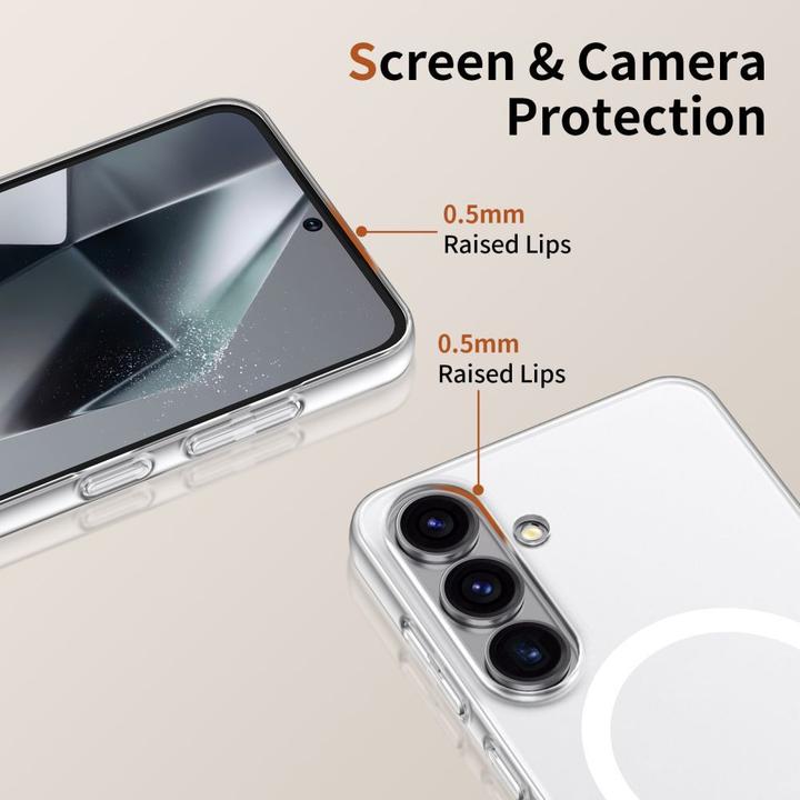 Produktbild Tech-Protect Samsung Galaxy S25 MagSlim MagSafe Case - Transparent (Samsung Galaxy S25)