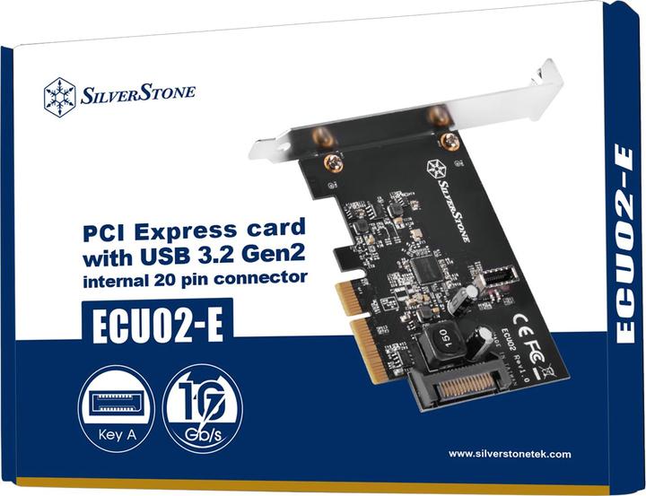 Actual product image Silverstone ECU02-E - USB adapter - PCIe 3.0 x2 low profile