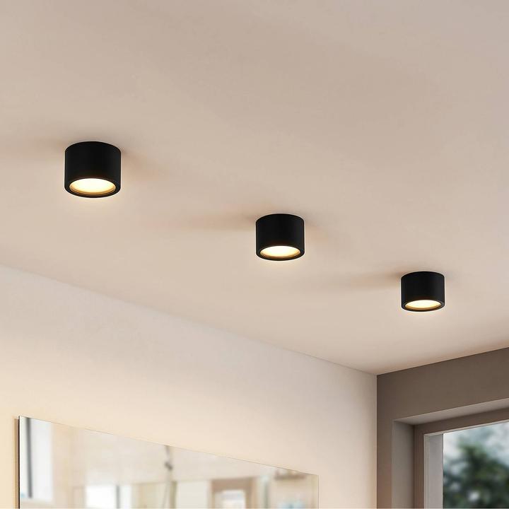 Image du produit Arcchio Nieva Downlight, GX53, rond, noir (GX53)