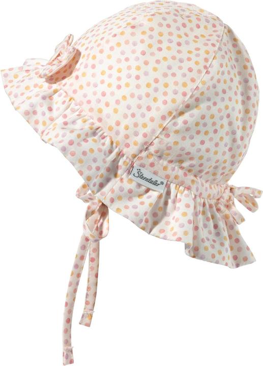 Actual product image Sterntaler Sun hat with bow dots ecru size 51 (51)