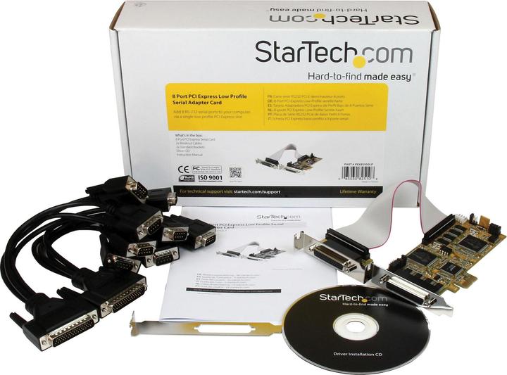 Produktbild StarTech 8 Port Serielle RS232 PCI Express Schnittstellenkarte mit 16550 UART