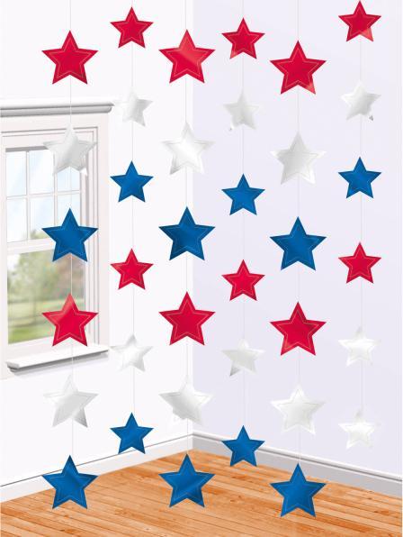 Produktbild Amscan USA Star Hänge-Dekoration 210cm