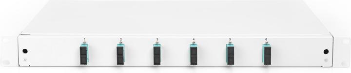 Produktbild Digitus Ausziehbare Glasfaser - Spleissbox 1U Equipped 6x SC duplex inkl. M 25 Schraube Spleisskassette F...