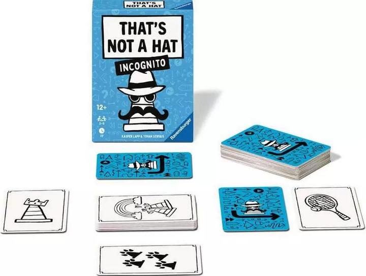 Energy Label Ravensburger 24685 That's not a hat - Incognito - Party game, card game for 3-8 people (German, Italian, Dutch, French)