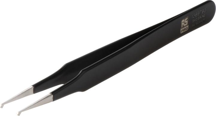 Rs Pro ESD epoxy coated tweezers straight 120mm