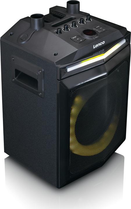 Actual product image Lenco PA-220BK PA system with detachable tweeter (Battery operated)
