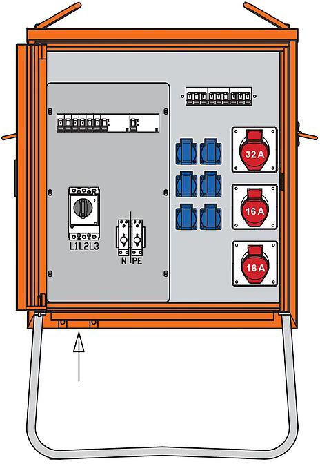 Actual product image Walther Werke WAL WV0310R1 Distribution cabinet 44kVA