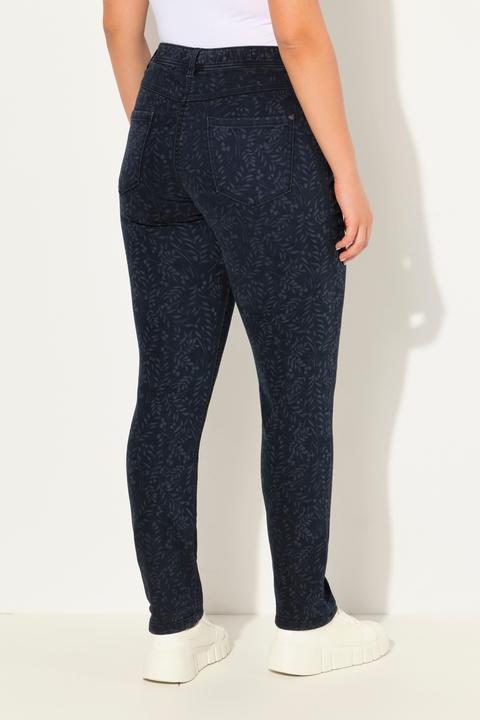 Produktbild Ulla Popken Boyfriend-Jeans, weites Bein, Laserprint-Muster (54)