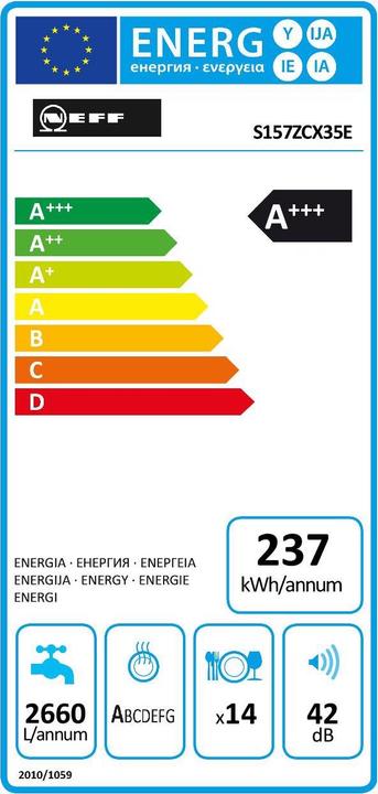 Energy Label Neff S157ZCX35E