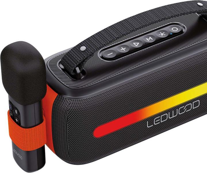 Actual product image Ledwood LD-ACC130-BT-BLK Karaoke-Lautsprecher (6 h)