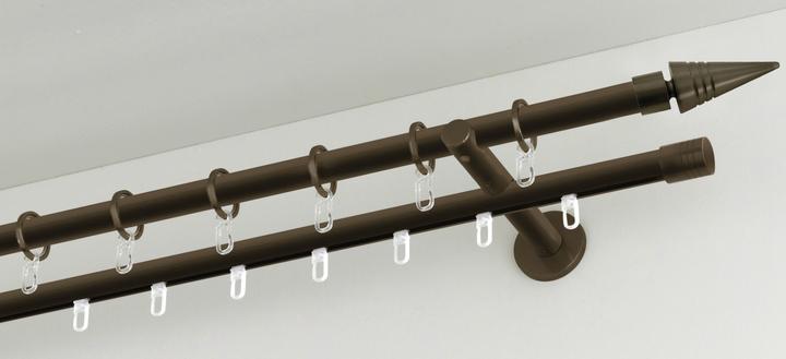 Produktbild Gardinia Vorhangring mit Gleiteinlage Bronze, 10 Stück