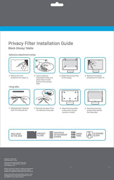 Produktbild Gearlab Privacy Filter 34.0" Curved (31.42", 21 : 9)