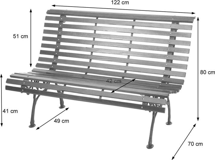Produktbild JOHN316 Gartenbank Gusseisen