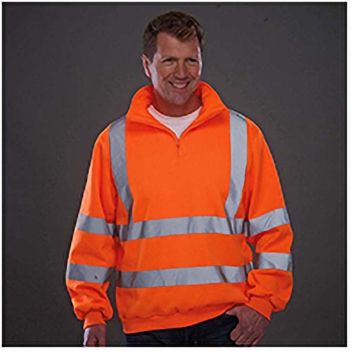 Produktbild Yoko Hi Vis Pullover mit 14 Reissverschluss (3XL)