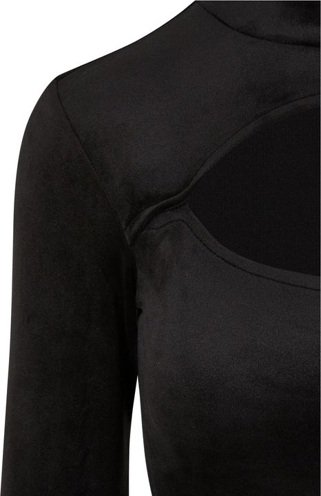 Image du produit Urban Classics Ladies Velvet Cut-Out Turtleneck Body (M)