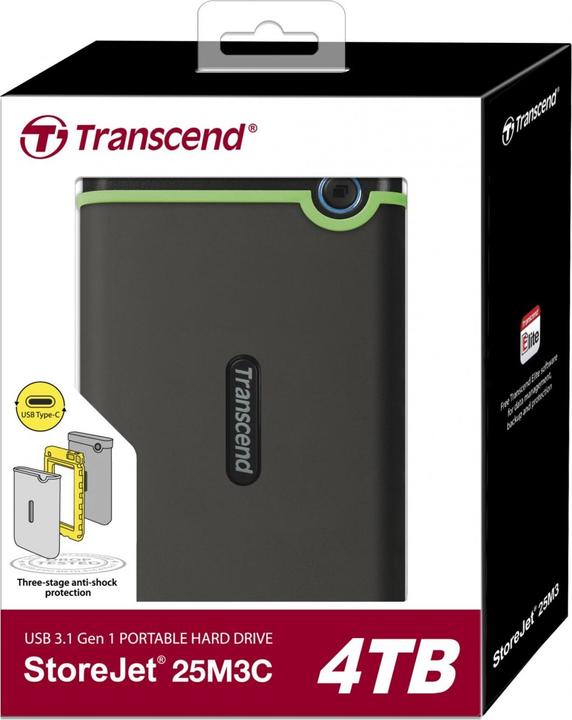 Actual product image Transcend StoreJet 25M3C (4 TB)