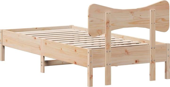 Produktbild VidaXL Massivholzbett Holzbett Bett Doppelbett ohne Matratze 120x190cm Kiefer (120 x 190 cm)