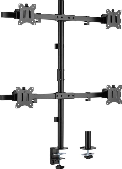 Produktbild InLine Tischhalterung, für 4x LCD-/LED-Display bis 81cm (32"), max. 9kg, schwarz (Standfuss, 32")