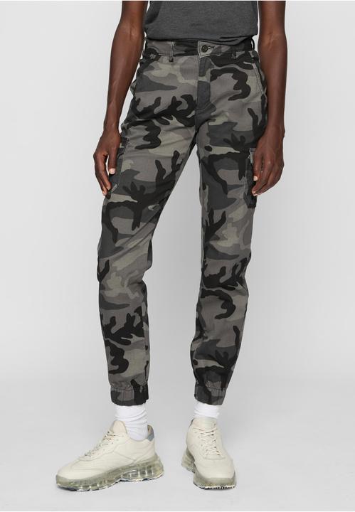 Actual product image Urban Classics Ladies High Waist Camo Cargo Pants (29)