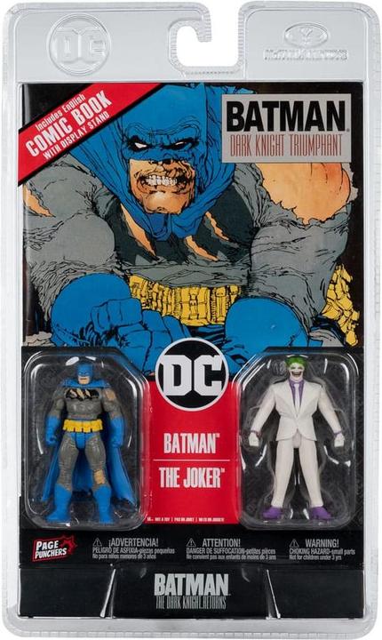 Actual product image McFarlane DC Direct Page Punchers Action Figures 2-Pack Batman & The Joker (Batman: The Dark Knight Returns)