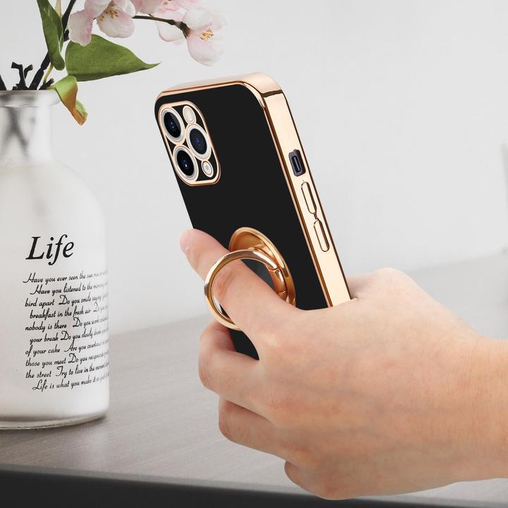 Actual product image Cadorabo Case for Apple iPhone 11 PRO MAX in TPU with camera protection and ring LM089 Style (Apple iPhone 11 Pro Max)