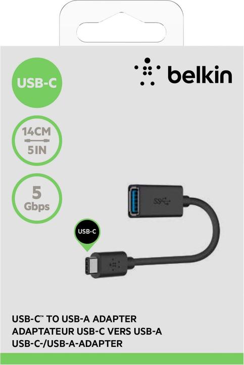 Actual product image Belkin USB 3.0 (0.14 m, USB 3.0, 18 W)