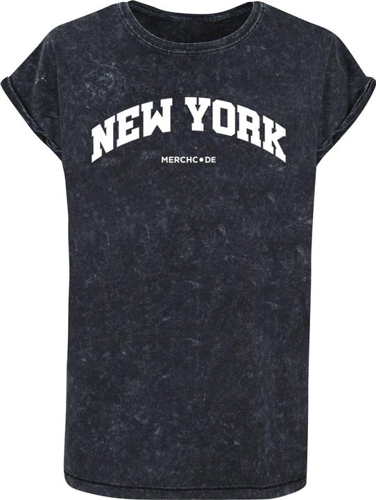 Immagine prodotto Merchcode Maglietta da donna New York Wording - Lavaggio acido - 116377 (XS)
