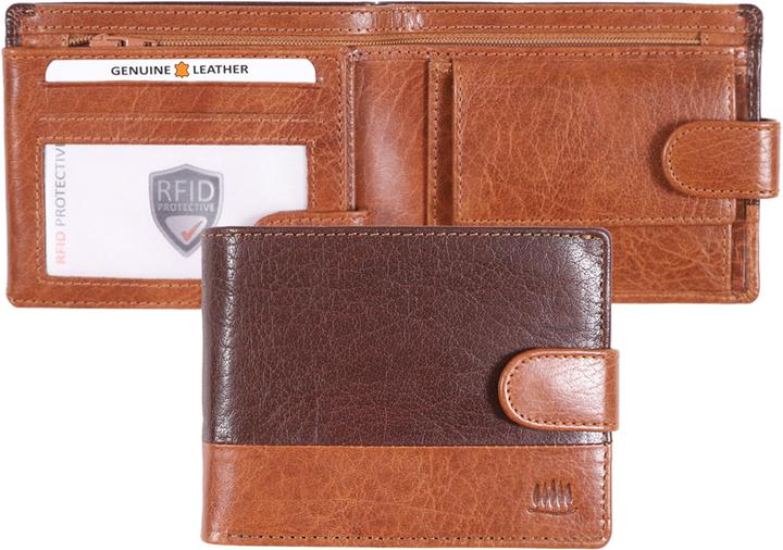 Actual product image Giorgio Carelli Billfold with zipper pocket in the note compartment, RFID
