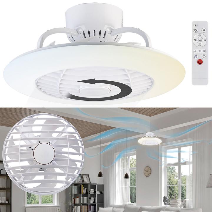 Produktbild Sichler 2in1-Deckenleuchte & Ventilator mit Fernbedienung (55 dB)