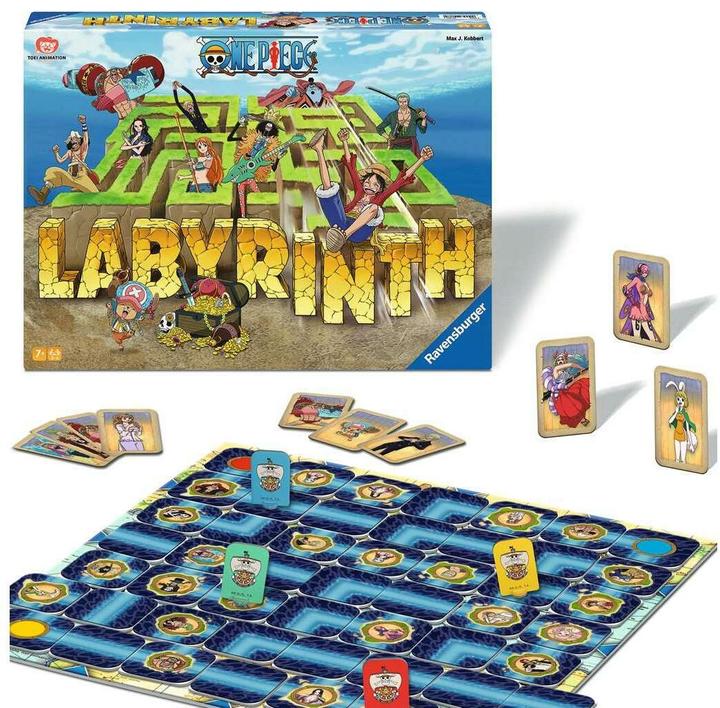 Produktbild Ravensburger 22887 - One Piece Labyrinth - Der Spieleklassiker für 2-4 Spieler ab 7 Jahren im Look (Deutsch, Spanisch, Französisch, Niederländisch, Italienisch, Portugiesisch, Englisch)